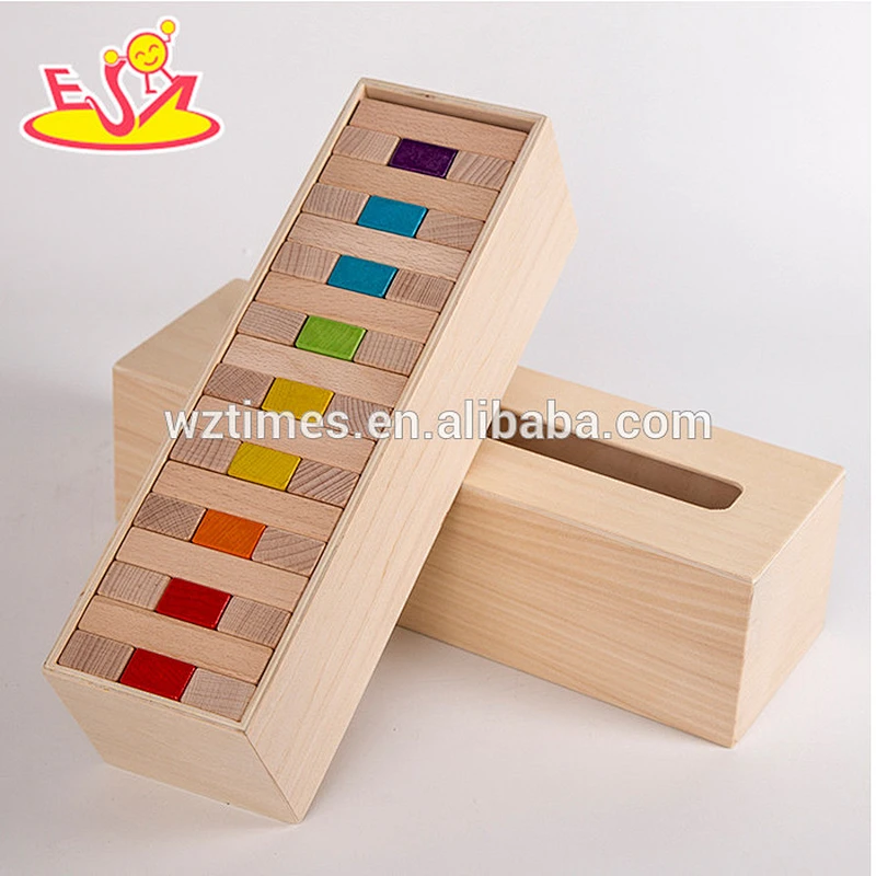 Intelligente hölzerne Babybausteine ​​des Spielzeugs spielen kreatives hölzernes Babybausteinespielzeug für Spaß W13D143