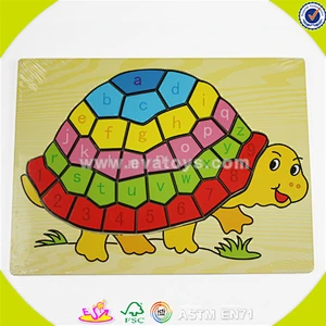 wholesale pretty kids wooden numbers jigsaw toy educational baby wooden numbers jigsaw toy colorful baby puzzle W14B032