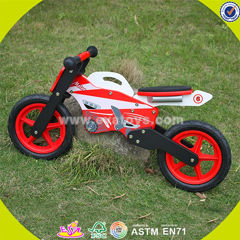 Wholesale cool wooden balance bike promotion gift wooden balance bike high quality children wooden balance bike toy W16C013