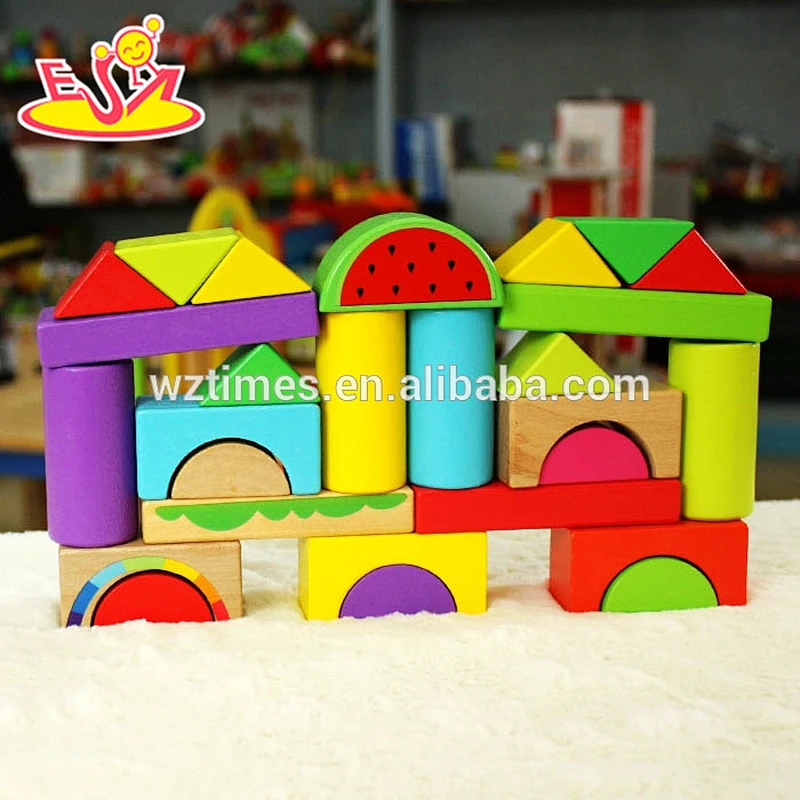 2018 wholesale wooden toy building blocks funny wooden toy building blocks best wooden toy building blocks W13A104