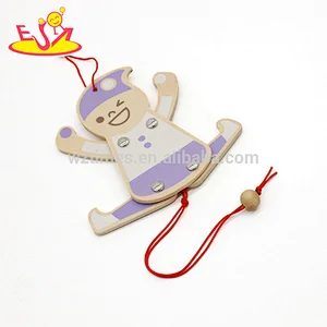 New hottest play string wooden marionette puppet for baby W01A309