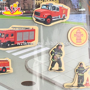 wholesale 23 pieces kids wood magnet toys for education W14J004