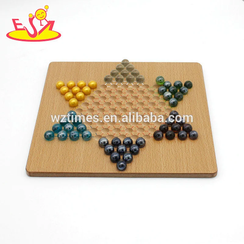 Wholesale intelligent wooden checkers game for children W11A098