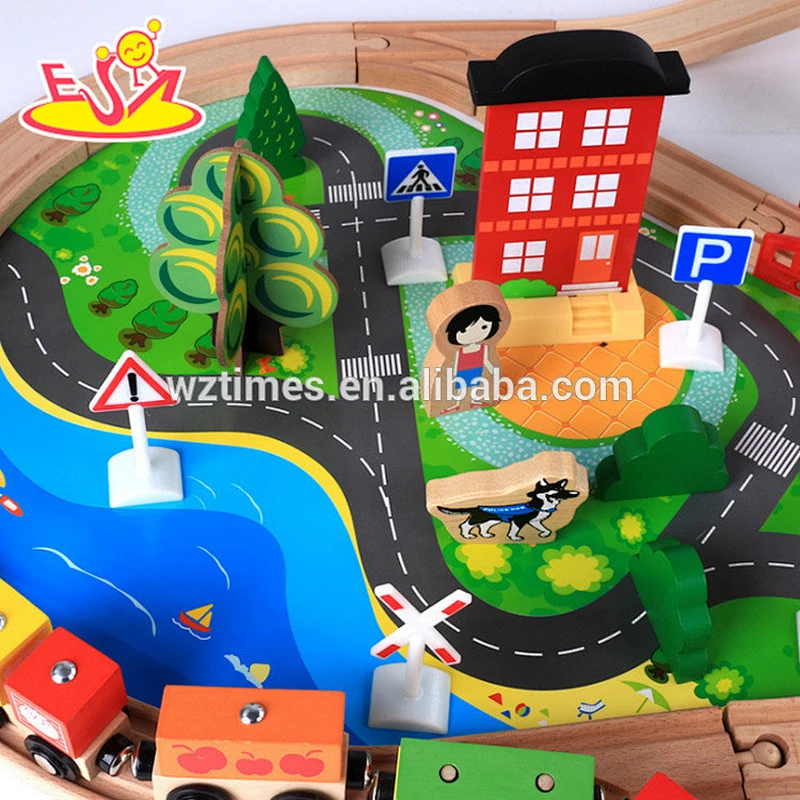 2018 new style wooden model cars vehicles train for kids W04C149