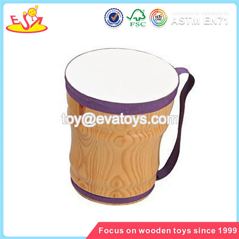 wholesale funny wooden toy drums for toddlers best wooden toy drums for toddlers W07J010