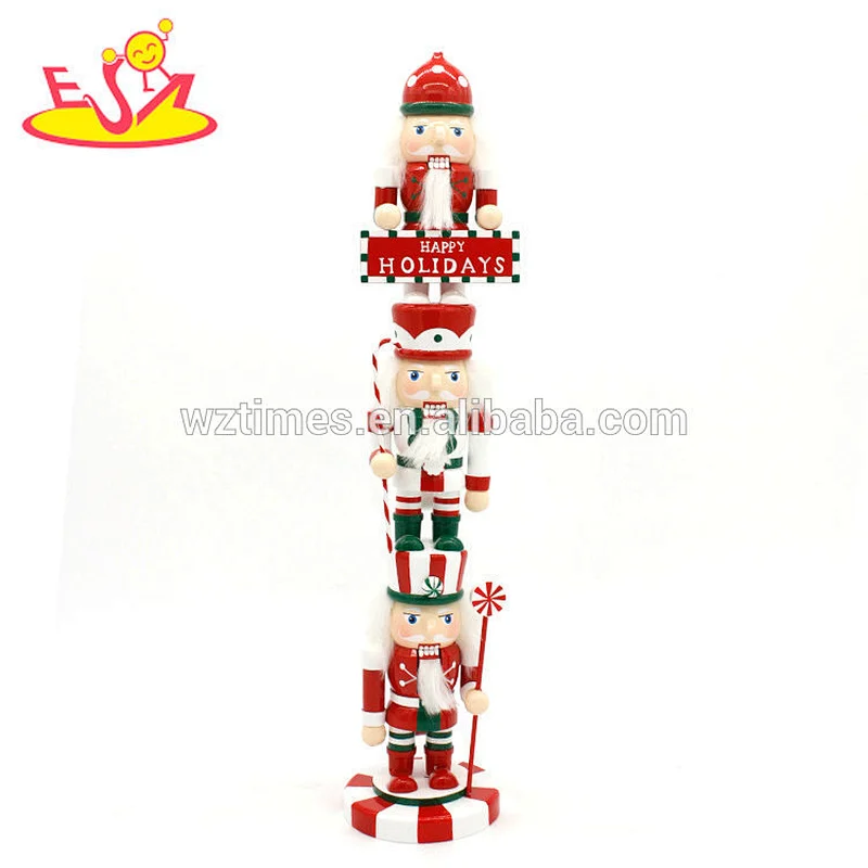 2018 Wholesale cheap kids doll toy wooden soldier nutcracker doll for sale W02A285