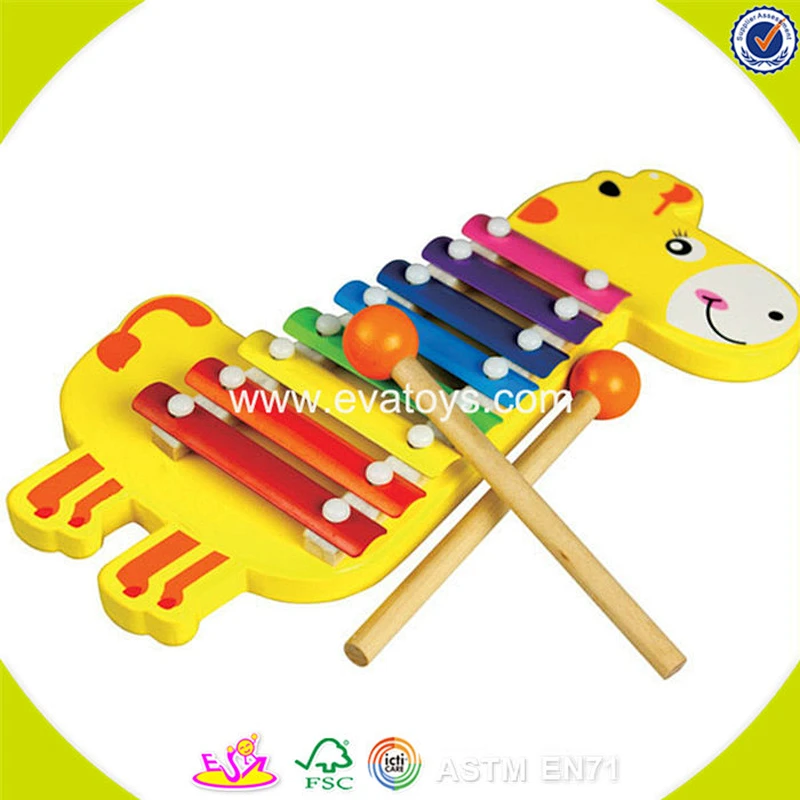 wholesale kids wooden rainbow xylophone for training music talent W07C030
