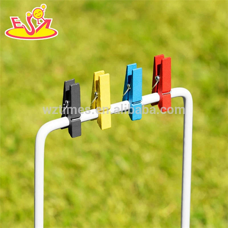 Wholesale outdoor wooden 6-player croquet game for lawn play W01D005