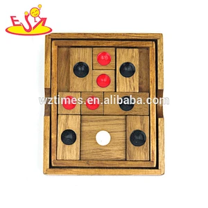 Wholesale promotional gift wooden toy easy brain teaser for 2 years old baby W11C051