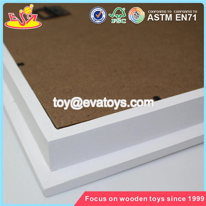 Wholesale great kids wooden white picture frame best selling wooden white picture frame W09A007