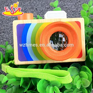 Wholesale open boy interest wooden camera toy for sale W01A299