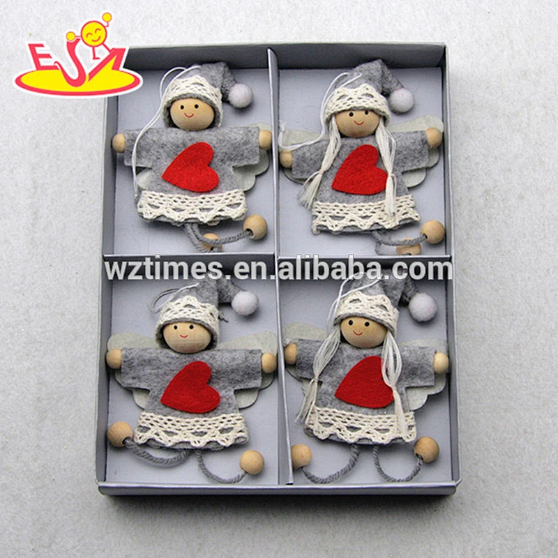 2018 wholesale baby wooden rag dolls, Christmas kids wooden rag dolls, new fashion children wooden rag dolls W02A219