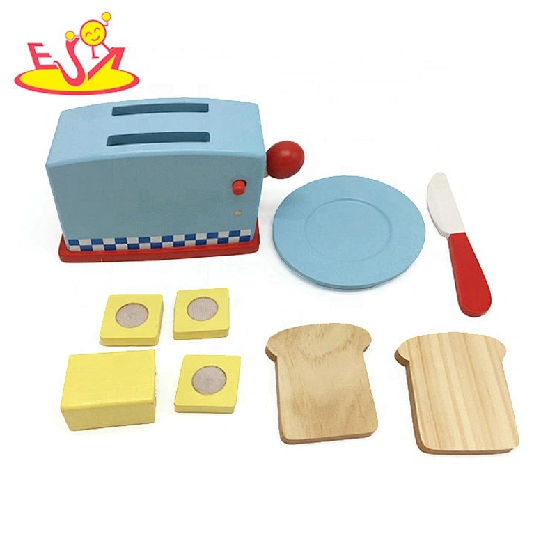 2019 Most popular simulation play toaster wooden cooking toys for kids W10D238
