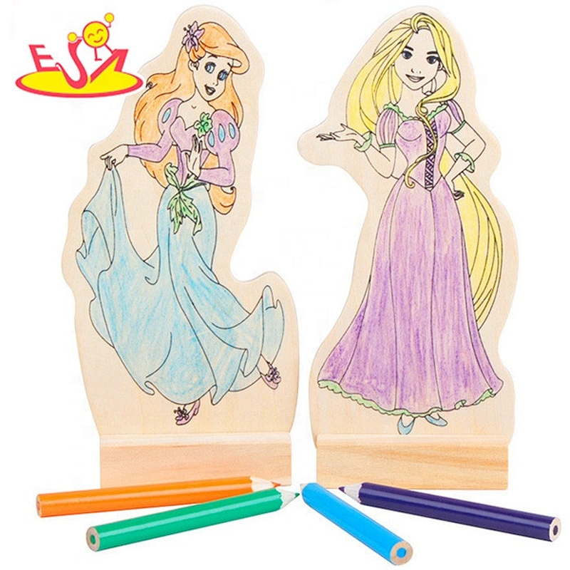 DIY educational wooden drawing toys for kids W03A080