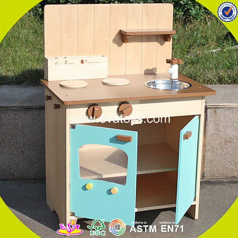wholesale kids educational wooden mini play kitchen for pretend play W10C176