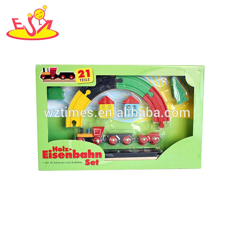 wholesale educational children wooden train track toy for sale W04C043