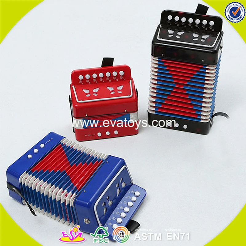 Wholesale top fashion wooden piano accordion professional children wooden piano accordion W07K006C