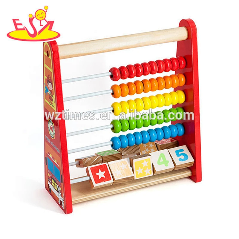 الجملة ذات جودة عالية الخرز الخشبي لعبة مكعب للتعليم W11B146