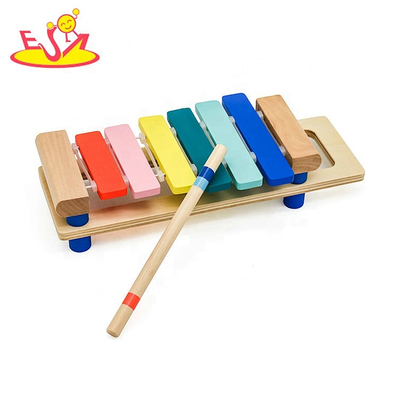 2019 New arrival educational wooden toy xylophone for kids W07C082