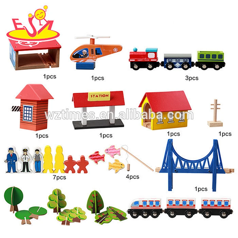 2018 wholesale children's best sale wooden train toy W04C031