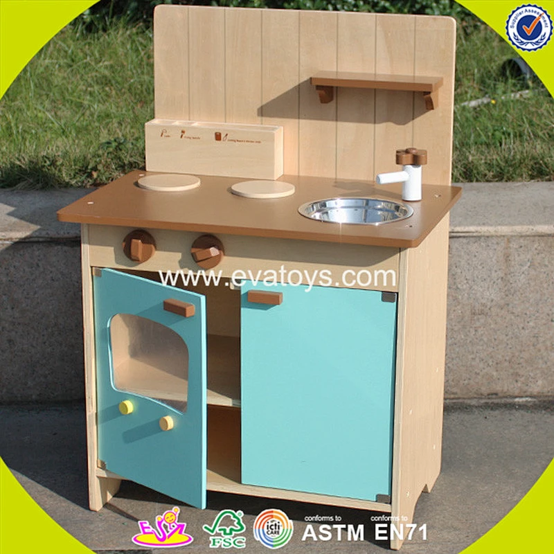 wholesale kids educational wooden mini play kitchen for pretend play W10C176