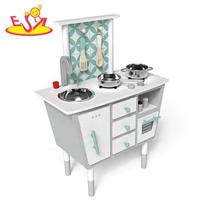 2019 New arrival mini wooden kids kitchen set toy for pretend W10C475E
