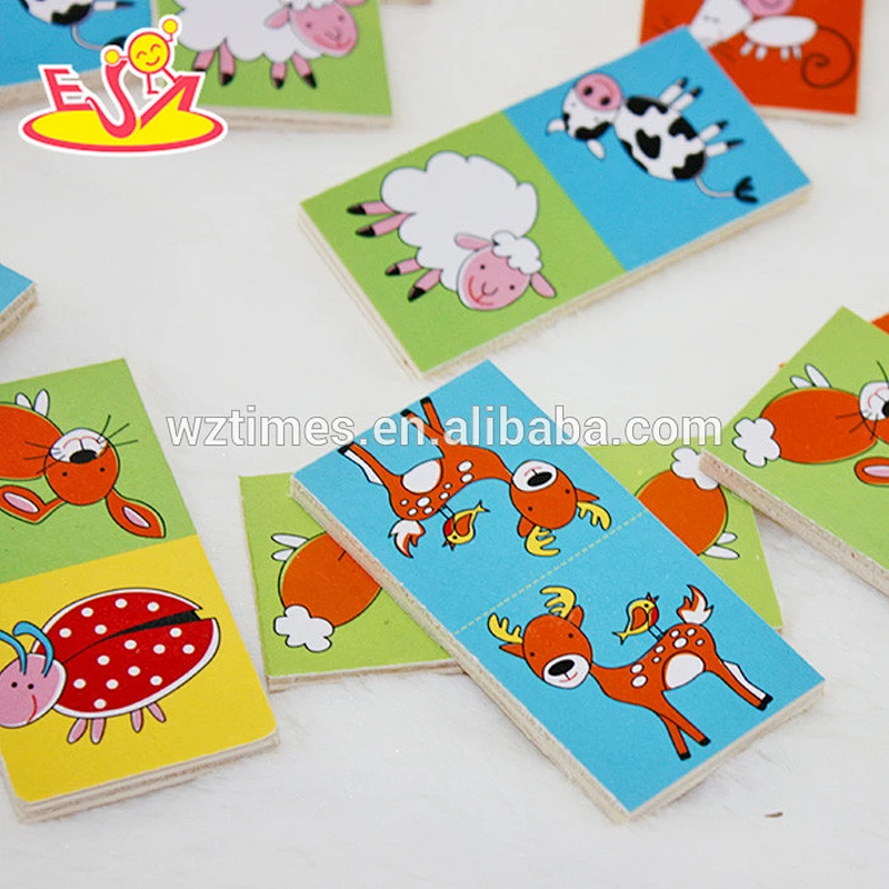 New and popular children wooden domino gift W15A062