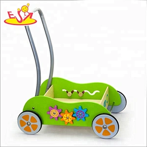 Wholesale early learning wooden mini baby walker for sale W16E001