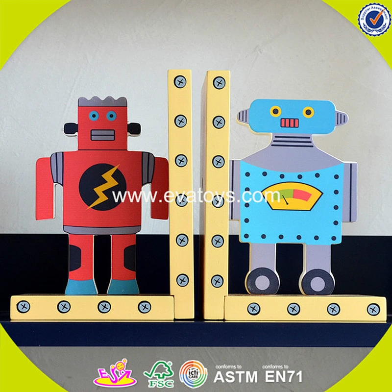 wholesale cartoon children wooden book holder creative baby wooden book holder W08D046