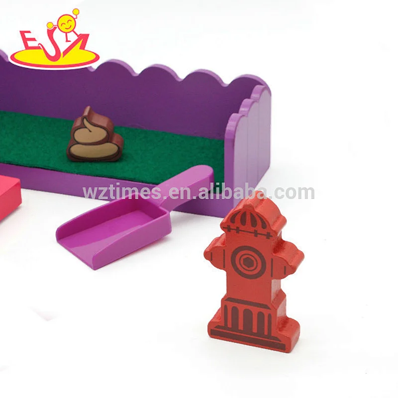 جديد وصول لطيف جرو البيت لعبة خشبية الكلب لعب للأطفال W06F071