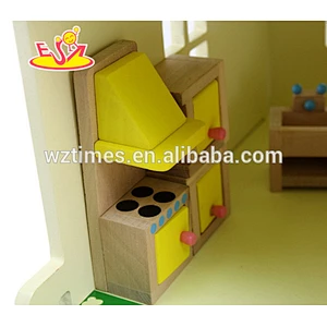 top quality wonderful toddler wooden dollhouse for sale W06A097