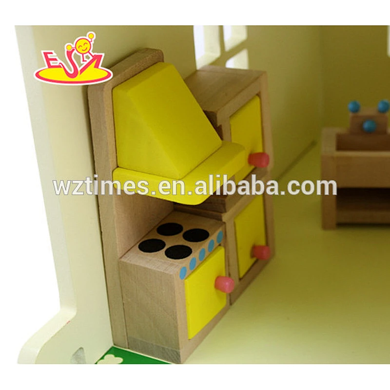 top quality wonderful toddler wooden dollhouse for sale W06A097