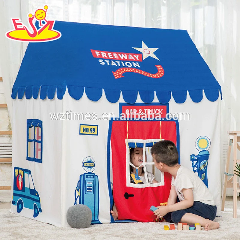 wholesale portable kids playhouse cotton girls play tent best sale indoor pink girls play tent W08L007