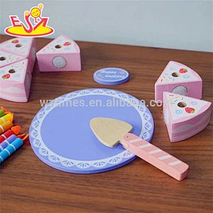 Lernspielgeburtstagskuchen des neuen Entwurfs aus Holz für Kinder W10B244