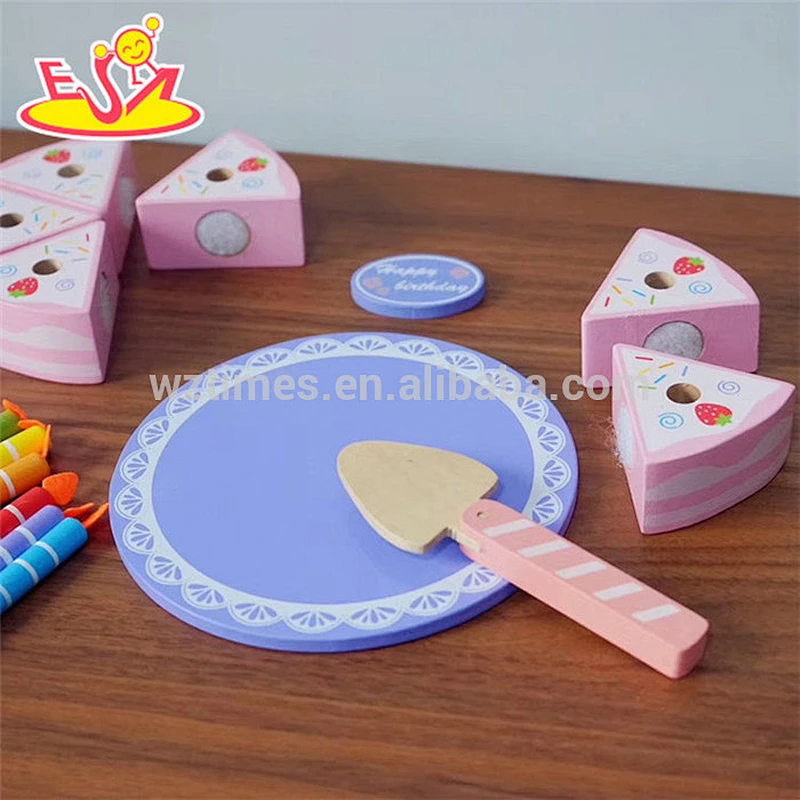 Lernspielgeburtstagskuchen des neuen Entwurfs aus Holz für Kinder W10B244