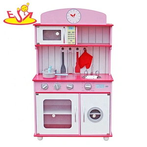 2018 Nuevo diseño de madera educativo juguete de la cocina del cabrito niño de madera educativo de la cocina juguete encantador de madera educativo juguete de la cocina W10C232