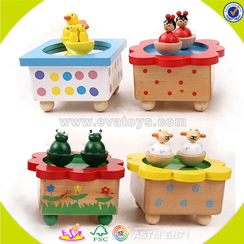 wholesale baby wooden toy music box cheap kids wooden toy music box hottest children wooden toy music box W07B002