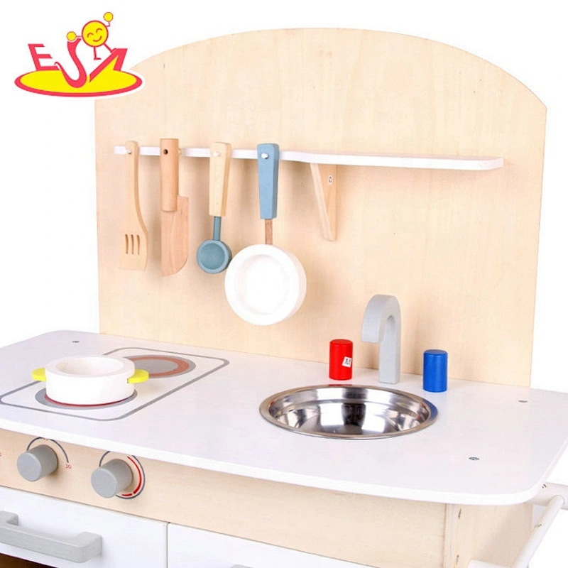Top sale pretend play wooden small kitchen set toy for kids W10C470
