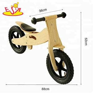 Wholesale top fashion wooden kids balance bicycle for preschool W16C055