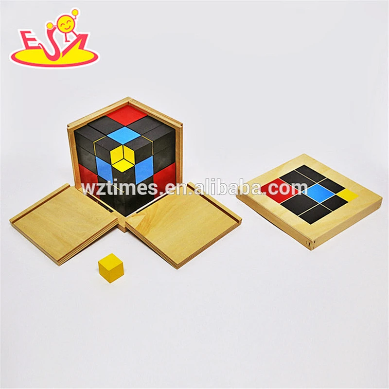 2018 New design educational blocks wooden montessori toddler materials W12F016