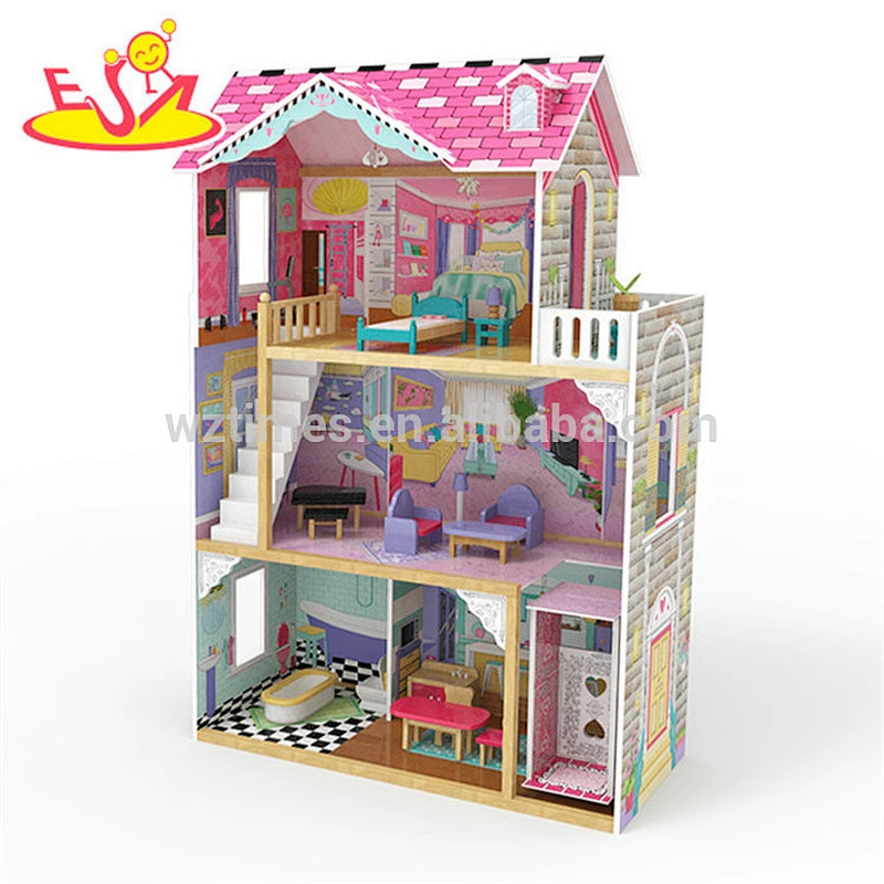 Großhandel Miniatur Puppenhaus aus Holz Puppenhaus für Kinder W06A220C