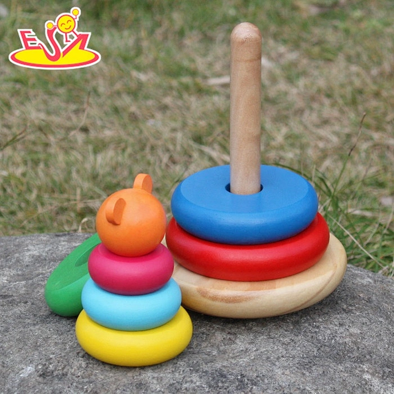 New design educational wooden rainbow toy for children W13D137