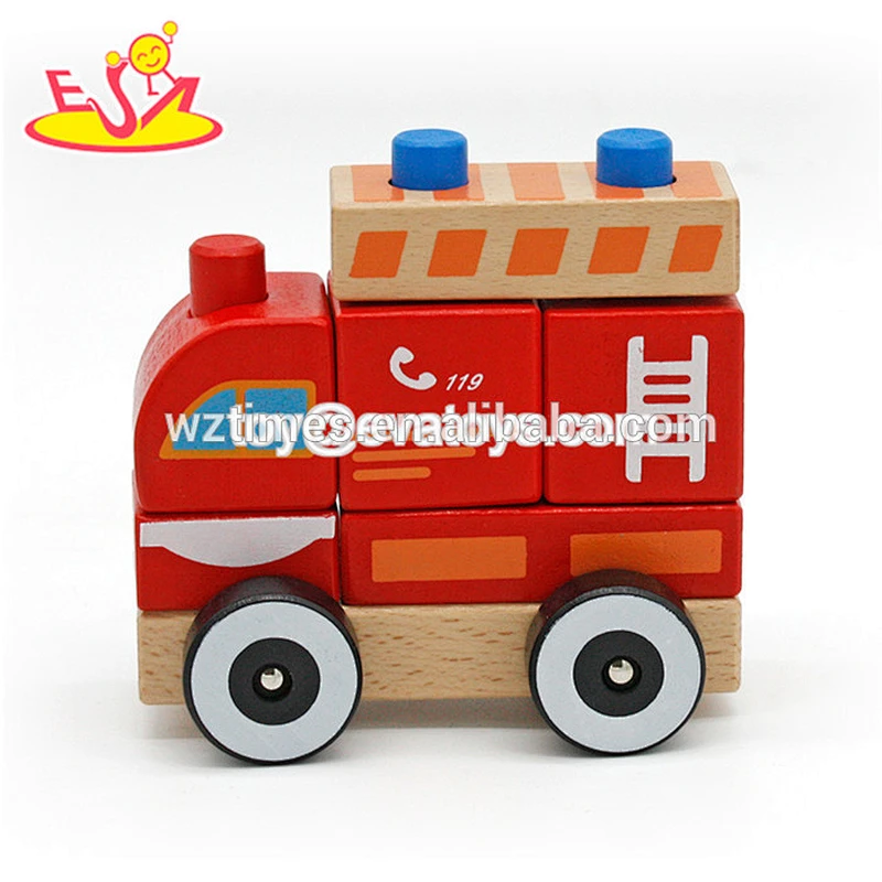 Hölzernes Baby des Auto-Spielzeugs des Spielzeugs W05C053