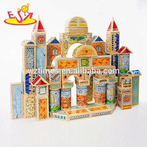 2018 wholesale kids wood building blocks toys fashion children wood building blocks toys W13A092