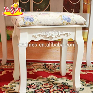 2018 New design wooden make up vanity, white solid wooden make up vanity, best design wooden make up vanity W08H059