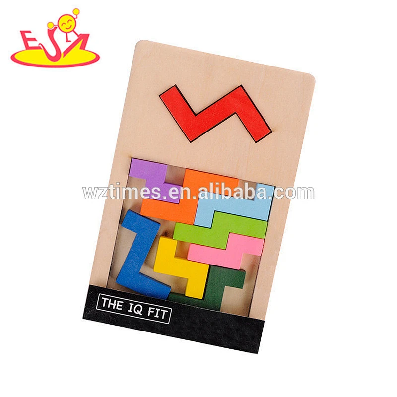 hottest sale baby colorful wooden blocks toy for wholesale W14A176