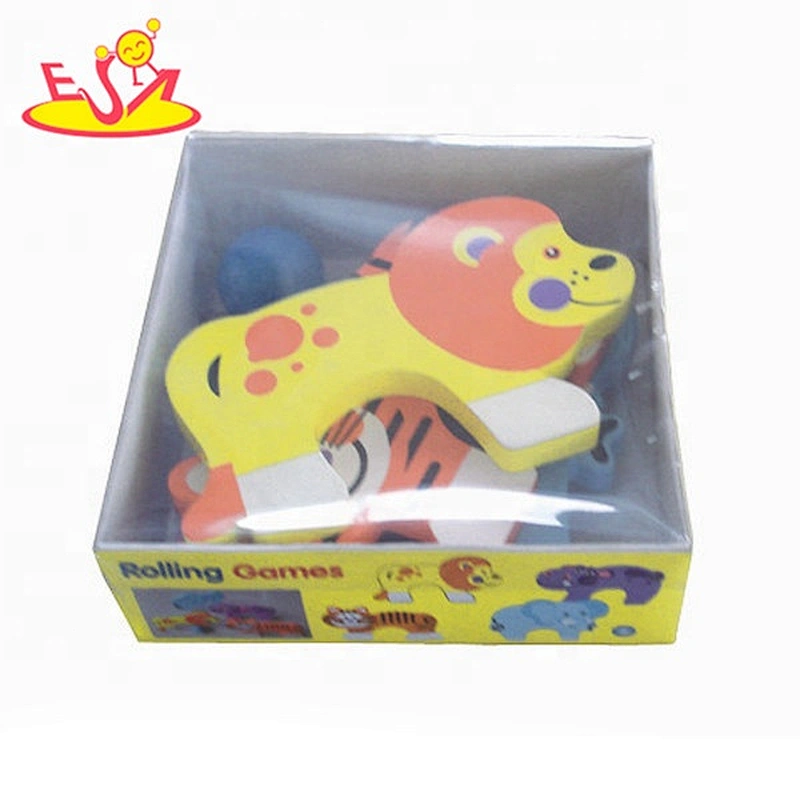 Most popular wooden animal blocks toys for kids W13E030