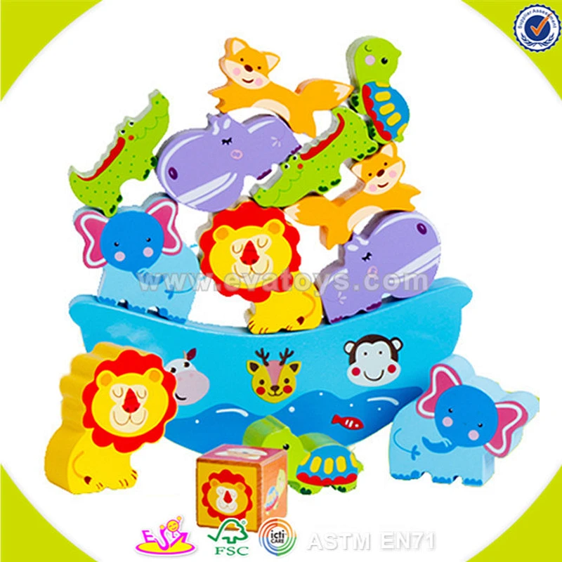 2018 wholesale top sale wooden balancing toy for kids,Cheap wooden balancing toy,DIY colorful wooden balancing toy W11F047