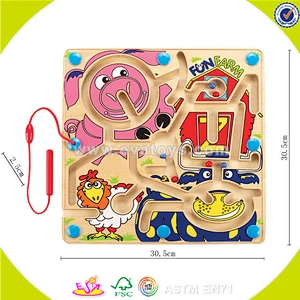 wholesale baby wooden toy maze popular kids wooden toy maze top fashion children wooden toy maze W11H012