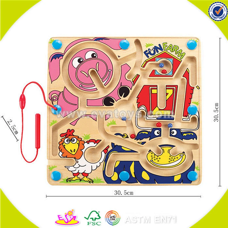 wholesale baby wooden toy maze popular kids wooden toy maze top fashion children wooden toy maze W11H012